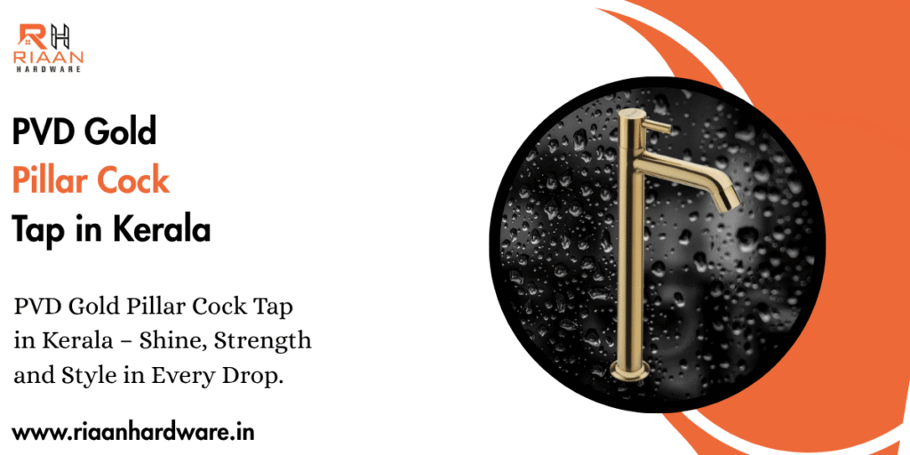 PVD Gold Pillar Cock Tap in Kerala