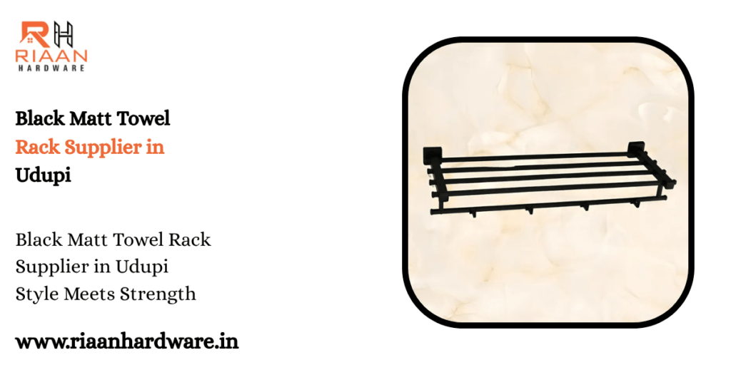 Black Matt Towel Rack Supplier in Udupi