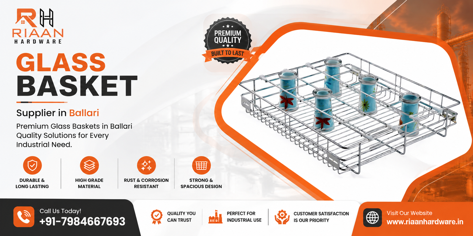 Glass Basket Supplier in Ballari