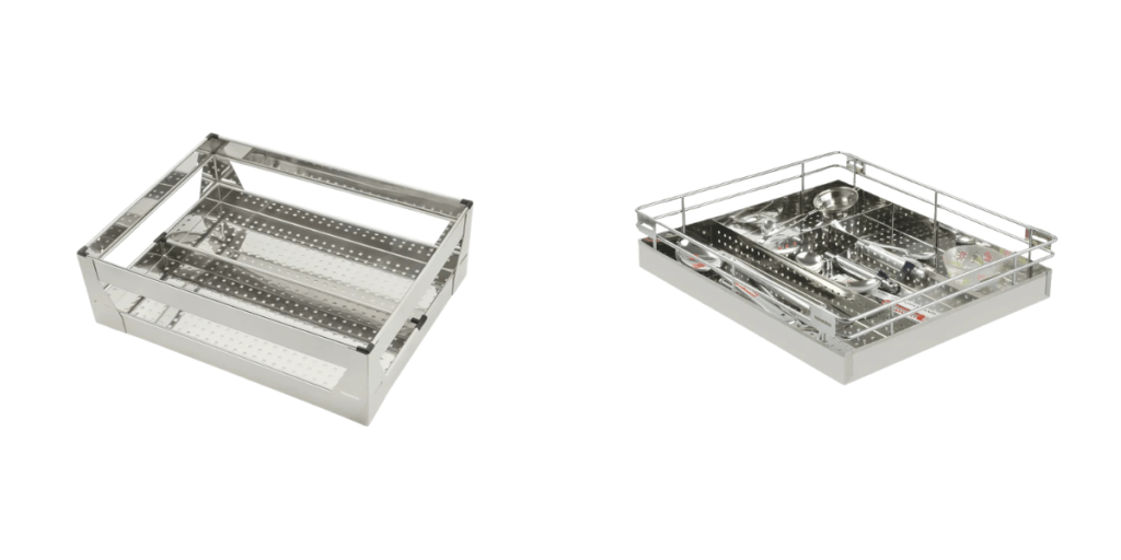 Stainless Steel Kitchen Basket in Huballi